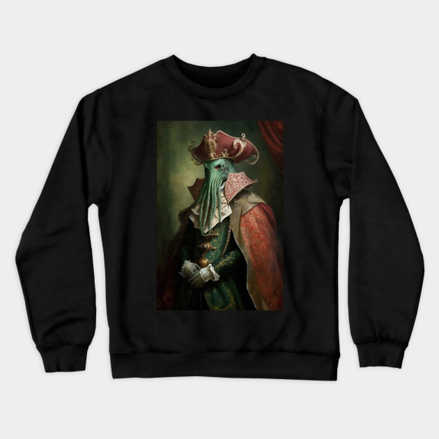 Cthulhu Period Portrait Crewneck Sweatshirt by Astroman_Joe